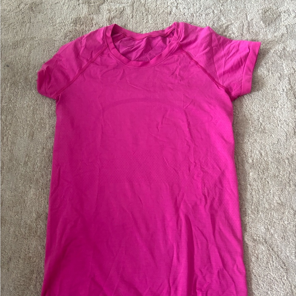 Hot Pink Swiftly Tech Short Sleeve Tee